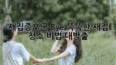🏠✨ 새집증후군 Bye! 똑똑한 새집 청소 비법 대방출
