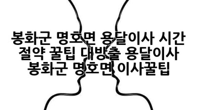 🚚💨 봉화군 명호면 용달이사, 시간 절약 꿀팁 대방출! #용달이사 #봉화군 #명호면 #이사꿀팁