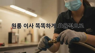 원룸 이사, 똑똑하게 효율적으로!