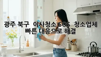 광주 북구 ✨ 이사청소 SOS! 🚨 청소업체 빠른 대응으로 해결!